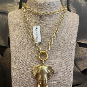 Collar Elefante cadena larga