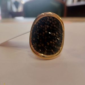 Anillos cristal rock Swarovski negro