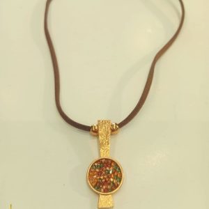 Collar luna cristal Swarovski dorado